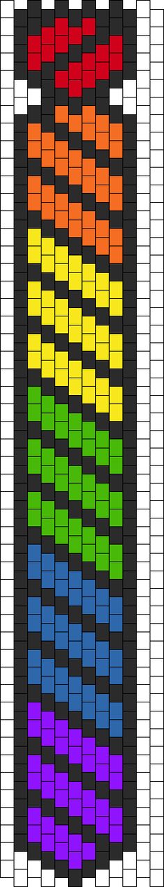 a cross stitch chart with different colors