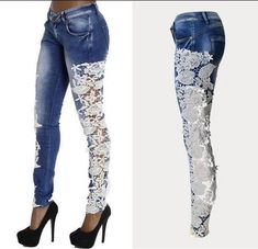 <link href="https://ldzt-media.oss-us-west-1.aliyuncs.com/css/sitetable.css" type="text/css" rel="stylesheet" >This jeans with lace patchwork is very popular with many young girls,which can make you look sexy and also energy,you can wear it at your daily time,which do add some glamour to you,get ... Straight High Waist Jeans, Patchwork Denim Jeans, Pencil Pant, Lace Jeans, Elastic Jeans, Vestidos Color Rosa, Woman Jeans, Celana Jeans, Patchwork Jeans