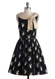 On Antler On Dress, #ModCloth Deer Dress, Retro Vintage Dresses, Mod Cloth Dresses, Mod Dress, Unique Dresses, A Dress, Cute Dresses, Knit Dress, Beautiful Dresses