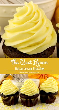 the best lemon buttercream frosting for cupcakes and muffins