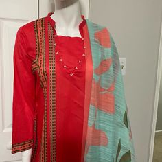 Shirt And Dupatta By Limelight Red Dress With Dupatta For Spring, Pakistani Women Dresses, Partywear Dresses, Jacquard Shirt, Lawn Dress, A Line Kurta, Indian Prints, Printed Kurti, Silk Suit