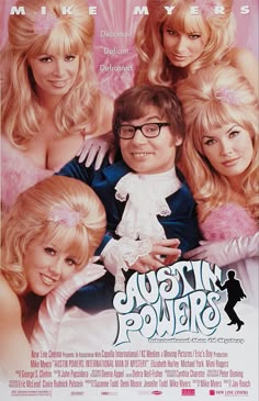 a movie poster for the film austin powers