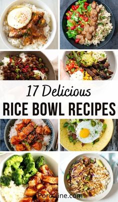 17 delicious rice bowl recipes that are easy to make and great for any type of meal