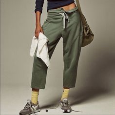 The Perfect To And From, Post-Workout Pants, These So Comfy Sweats Are Featured In A Relaxed-Fitting Design With Cropped Legs, Bold Seam Details, And A Drawstring Waistband. Pull-On Style Roomy Fit Through Legs Side Seam Pockets Fp Movement-A Destination For The Life Well-Lived, Free People Movement Offers Performance-Ready Activewear, Practice-Perfect Styles And Beyond-The-Gym Staples. We Believe In The Power Of Community, In Supporting And Lifting Each Other Up And Always #Movingtogether. Mach Athleisure Green Bottoms For Fall, Spring Cotton Athleisure Harem Pants, Fall Athleisure Bottoms With Pockets, High Waist Harem Pants For Fall Loungewear, High-waist Harem Pants For Fall Loungewear, Fall Athleisure Ankle-length Bottoms, Athleisure Ankle-length Pants For Fall, Fall Athleisure Ankle-length Pants, Versatile Sweatpants With Pockets For Spring