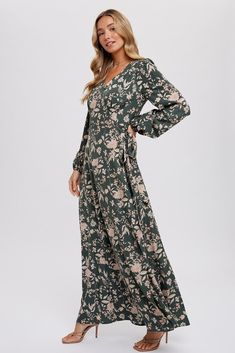 Our Monique Floral Wrap Maxi Dress is the ideal pick for any event – from your 9-5 to that special night out. Featuring a beautiful floral print, adjustable waist, and self-tie closure on the side, you'll love the fit and flare of this piece. Plus, with stylish bell sleeves, you'll be sure to turn heads! Slip into this number and feel your charm and elegance reach new heights. -Model is 5'9" and wearing a Small 100% Polyester Floral Wrap Maxi Dress, Wrap Maxi Dress, Maternity Maxi, Pregnancy Maxi Dress, Printed Wrap Dresses, Ruffle Mini Dress, Floral Print Maxi, Floral Wraps, Pink Blush Maternity