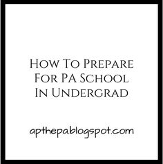 the words how to prepare for a school in undergrad on a black and white background