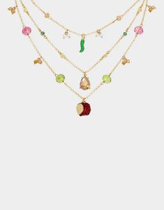 ITS FALL YALL ILLUSION NECKLACE MULTI | Necklaces – Betsey Johnson Inch Worm, Illusion Necklace, Its Fall Yall, Multi Necklace, Its Fall, Layered Chain Necklace, Fall Yall, Layered Chain, Happy Hippie