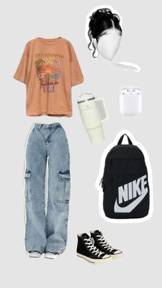 Back to school outfit #school ##backtoschool #outfit #schooloutfit Back To School Outfits Grade 11, School Outfits 12-13, Outfits For Sixth Graders, First Day Of School Outfit Baggy, 6th Grade Style Outfits, Back To School Outfits Middle School Y2k, Back To School Outfits For 8th Graders, Back To School Outfits 2024-2025, Popular Outfits For School