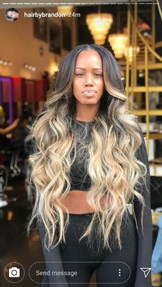 Blonde Sew In Dark Roots, Blonde Ombre Weave Black Women, Ombre Blonde Hair Black Women, Ombre Weave Black Women, Blonde Ombré, Birthday Hair, Yoga Outfit, Honey Hair