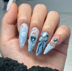 Nail Y2k, Luv Nails, Coquette Nails, Style Nails, Edgy Nails, Simple Acrylic Nails, Classy Acrylic Nails, Pretty Gel Nails, Nail Idea