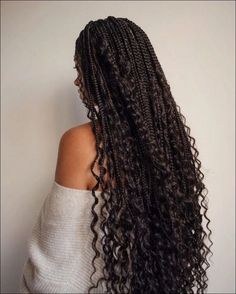 Bohemian Braids, Cute Box Braids Hairstyles, Protective Hairstyles Braids, Crochet Braids Hairstyles, Box Braids Styling, Braided Hairstyles For Black Women, African Braids, Boho Braids