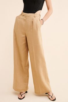 Rent Linen Milani Pants from Nuuly. Pick 6 items for $98/month. Free shipping + returns. Chic Full-length Bottoms With Relaxed Fit, Chic Linen Bottoms With Welt Pockets, Elegant Full-length Relaxed Fit Bottoms, Elegant Relaxed Fit Full-length Bottoms, Elegant Full-length Bottoms With Relaxed Fit, Chic Full Length Linen Pants, Linen Full Length Bottoms For Workwear, Full Length Linen Bottoms For Work, Full Length Linen Pants For Work