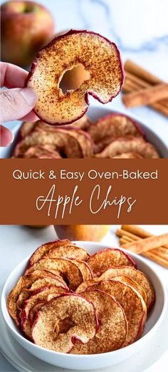 quick and easy oven baked apple chips