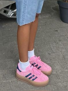 Adidas Gazelle Pink, Gymnastics Shoes, Gazelle Bold, Bold Shoes, Fitness Style