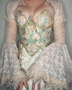 Rococo Porcelain, Porcelain Corset, Joyce Spakman, Rp Outfits, Strange Fashion, Candy Makeup, Corset Fashion, Pose References, Fairytale Dress