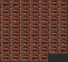 an image of many different eyes