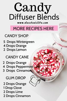 Cotton Candy Recipe, Candy Cane Candy, Essential Oil Roller Bottle Recipes, Gum Drop, Doterra Essential Oils Recipes