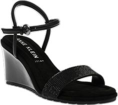 Formal Look, Black Wedge Sandals, The Saint, Wedge Sandal, Anne Klein, Black Sandals, Wedge Sandals, Wedges, Sandals