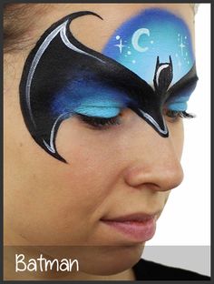 batman face painting by mimicks Face Painting Tips, Painting Courses