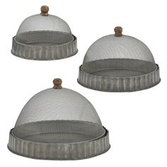 Screen Food Domes w/ Base Wire Cloche, Food Domes, Simplified Living, Succulent Display, Food Net, Indoor Family, Park Designs, Primitive Farmhouse, Corrugated Metal