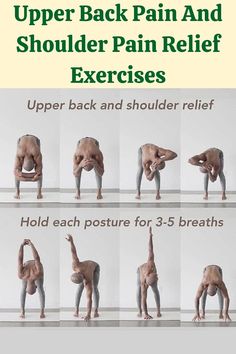 the back pain and shoulder pain relief exercises are easy to do with your hands or feet