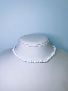 Seed Bead White Necklace Custom Made Made to Order Typically shipped within the week Lobster Clasp with Inch long extender Bead Choker Necklace, Bead Choker, Necklace Craft, White Necklace, Beaded Choker Necklace, Beaded Choker, Plain White, Bead Necklace, Seed Bead