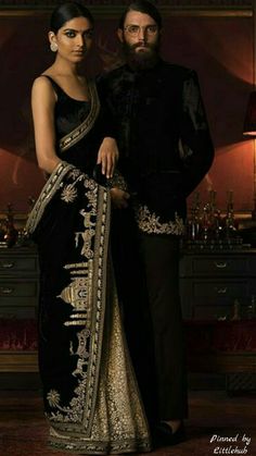 Pinterest: @Littlehub  || Sabyasachi~❤｡An Exquisite Clothing World  || Saree with amazing view of tajmahal in his magical creation Velvet Saree, Sabyasachi Sarees, Sabyasachi Mukherjee, Desi Clothes, Indian Couture, Desi Wedding, Traditional Clothes, Stylish Sarees, Indian Sari