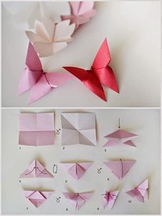 how to make origami butterflies out of paper