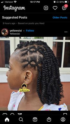 Cornrows With Twists In The Back Natural Hair, Braids And Twists Hairstyles Kids, Kids Twists Hairstyles, Toddler Twist Hairstyles, Black Flower Girl Hairstyles Braids, Girls Twist Hairstyles Kids Black, Kids Natural Hairstyles Braids, Twist Braids Hairstyles For Kids, 2 Strand Twist Styles Natural Kids