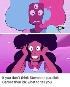 two cartoon faces with one saying, if you don't think stevonne parallels