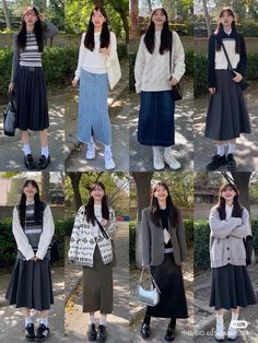 Frosty Fashion Finds: Winter Outfit Inspiration 2023 Korean Guest Wedding Outfit, Japanese Maxi Skirt Outfit, Asian Corporate Fashion, Summer Japanese Outfits, Freezing Winter Outfits, Winter Outfits Cold Freezing, Winter Outfits Korean, Outfit Ideas For School