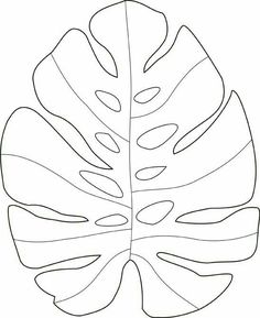 a drawing of a large leaf