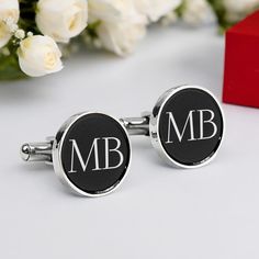 Custom cufflinks   Personalized with Initials and Date Gold cuff links Wedding gift Cufflinks personalized black cufflink PRODUCT FEATURES Materials: stainless steel Square: 0.7x0.7 inch=18x18mm Diameter: 0.7 inch=18mm Thickness: 0.1 inch=3mm Available colors: Silver + Black, Gold + Black. ENGRAVING is carried out on a high-quality laser engraving machine. Suitable for everyday use The standard package is a gift carton box, as shown in the photo. The color of the box may vary (depending on what Classic Black Customizable Jewelry, Black Jewelry For Business On Father's Day, Classic Black Cufflinks For Father's Day, Personalized Black Name Jewelry, Personalized Black Jewelry With Name, Elegant Black Cufflinks For Father's Day, Classic Black Wedding Cufflinks, Black Classic Wedding Cufflinks, Elegant Black Monogram Jewelry