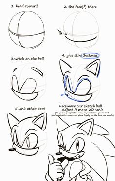 how to draw sonic the hedgehog step by step drawing instructions for kids and adults