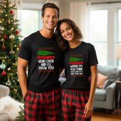 Christmas Couple shirts, Xmas Deer Apparel, Matching Christmas T-Shirts, BFF Matching Christmas, Xmas Couple Outfit, Winter Sweatshirt 🌟DESCRIPTION: Where do you think you're gonna put a tree that big? shirts are here to bring the humor and nostalgia of your favorite holiday classic right into your wardrobe! Capturing one of the most iconic comedic lines, these shirts are a must-have for any fan looking to celebrate with a touch of humor. Crafted with care, our shirts are made from high-quality materials ensuring both comfort and durability. Whether you're heading to a casual holiday gathering or just want to lounge around at home, this tee will keep you comfy and in the festive spirit all season long. Not only do these shirts serve as a great conversation starter at holiday parties, but Christmas Couple Shirts, Big Shirts, Xmas Couple, Bff Matching, Christmas T Shirts, Big Shirt, Christmas Couple, Winter Sweatshirt, Outfit Winter