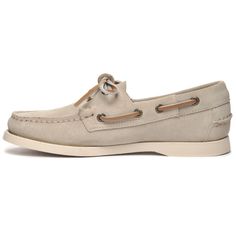 Sebago Loafer in beige suede, leather laces, visible stitching, logo detail, rubber sole.Composition: 100% Leather Classic Suede Lace-up Moccasins, Blue Suede Loafers, Stitching Logo, Visible Stitching, Barbour Steve Mcqueen, Navy Green, Suede Loafers, Sneaker Wedge, Heeled Loafers