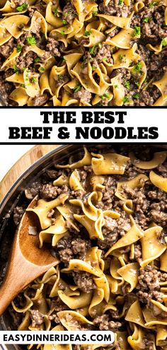 the best beef and noodles recipe in a skillet