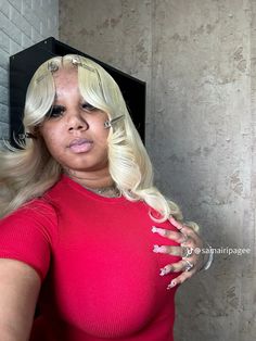 613 Blonde Wig, Teenage Hairstyles, Exotic Hairstyles, Sew In Hairstyles, Black Ponytail Hairstyles, Dyed Hair Inspiration, 613 Blonde, Dope Hairstyles, Hair Laid