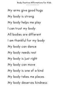 the body worksheet for children to learn how to read and understand their body parts