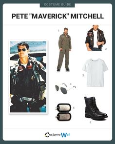 the costume guide for pete maverick'mitchell from back to the future movie