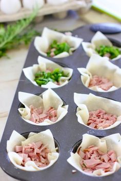 an image of some food that is in the muffin tin