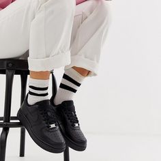 Black Af1 Outfit, Black Air Force 1 Outfit, Air Force Outfit, Nike Air Force Black, Nike Air Force 1 Outfit Woman, Af1 Outfit, Air Force 1 Outfit Woman, Forces Outfit, Zapatillas Nike Air Force