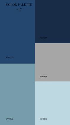 the color palette is blue and gray