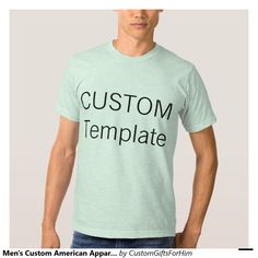 Men's Custom American Apparel T-Shirt SEA GREEN Tumblr T Shirt, School Tees, Slogan Tee, Shirt Styles, Upgrade Your Style, Sea Green, Tshirt Colors