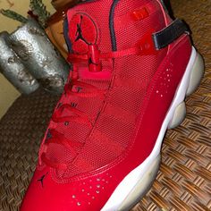 Jordan 6 Rings Size 8.5 Jordan 6 Rings, Shoes Jordan, Jordan Red, 6 Rings, Jordan 6, Jordans For Men, Jordan Shoes, Mens Shoes Sneakers, Red Color