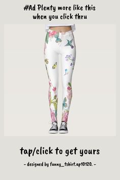 pretty summer butterfly birds n flowers vacation leggings - tap to personalize and get yours #leggings #affiliatelink #pretty #summer #flower #floral, Spring Floral Print Stretch Leggings, Trendy Spring Butterfly Print Bottoms, Trendy Butterfly Print Bottoms For Spring, Playful Fitted Summer Pants, Fitted Playful Summer Pants, White Fitted Summer Leggings, Fitted White Summer Leggings, White Stretch Printed Pants, White Fitted Leggings For Summer