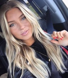 HAIR! Makeup Tip, Frontal Hairstyles, Top Hairstyles, Long Blonde Hair, Hair Envy, Blonde Color, Blonde Balayage