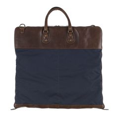 This classic garment bag is ideal for short trips or extended excursions thanks to its simple and functional design. A shoulder strap allows for easy transport of up to three suits. About Baldwin Oak Leather Tanned in Italy on heavier weight European hides, Baldwin is a contemporary leather that exudes casual sophistication and rustic elegance. Wax is used in the tanning process to generate warm tones throughout the hide’s surface for a less distressed look. The overall appearance of this leathe Luxury Navy Bags For On-the-go, Luxury Formal Bags With Waxed Finish, Luxury Functional Luggage With Main Compartment, Luxury Waxed Canvas Rectangular Travel Bag, Luxury Waxed Finish Rectangular Travel Bag, Luxury Waxed Finish Travel Bag, Classic Luxury Navy Bags, Classic Luxury Travel Bag With Waxed Finish, Luxury Classic Travel Bag With Waxed Finish