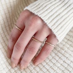 New Stackable Beaded Rings! Simple and beautiful! You can stack it or wear it alone. Crafted with quality sterling silver / 14k gold filled, our jewelry is made to last, to ensure its longevity. Metal: 14k Gold Filled or Sterling Silver Size: 3-10 Band Width: 1.5 mm Packaging: Packaged in our logo jewelry box. Option to add gift wrap at checkout How to Clean: Simply Use the polishing pads as needed. We use only the highest quality materials to ensure the durability and longevity of our jewelry W 14k Gold Filled Dainty Everyday Rings, Dainty 14k Gold Filled Rings For Everyday, Gold Filled Stackable Open Rings For Gifts, Adjustable Stackable Rings For Everyday Fine Jewelry, Everyday Stackable 14k Gold Filled Rings, 14k Gold Filled Midi Rings Gift, Everyday 14k Gold Filled Tarnish Resistant Rings, Everyday Simple Stackable Rings In 14k Gold Filled, Everyday Tiny Stackable 14k Gold Filled Rings