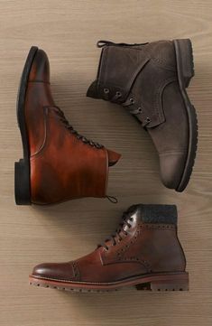 Sandal Kulit, Cap Toe Boots, Mens Boots Casual, Mens Boots Fashion